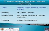 Topic: Import/Export Fraud & Transfer Pricing Speaker: Mr ...