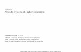 Presented to Nevada System of Higher Education