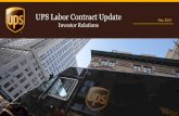 UPS Labor Contract Update