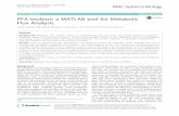 PFA toolbox: a MATLAB tool for Metabolic Flux Analysis
