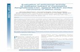 Evaluation of anticancer activity of methanol extract of ...