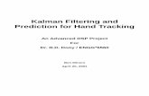 Kalman Filtering and Prediction for Hand Tracking