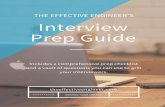 INTERVIEW PREP GUIDE THE EFFECTIVE ENGINEER