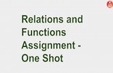 Relations and Functions Assignment - One Shot