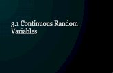 3.1 Continuous Random Variables - GitHub Pages
