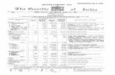 REGISTERED No. L. 3131 SUPPLEMENT TO The Gazette of India