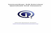 Immunology Job Interview Questions And Answers
