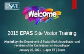 2015 EPAS Site Visitor Training - cswe.org