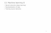 13. Machine learning II