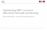 Optimizing HPC resource allocation through monitoring