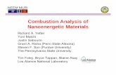 Combustion Analysis of Nanoenergetic Materials