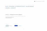 EIT FOOD STRATEGIC AGENDA 2021-2027