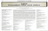 1983 Canadian film and video - Cinema Canada