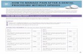 HOW TO MANAGE PAIN AFTER A DENTAL PROCEDURE …