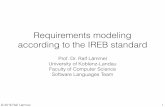 Requirements modeling according to the IREB standard
