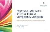 Pharmacy Technicians Entry-to-Practice Competency Standards