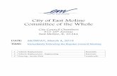 City of East Moline Committee of the Whole