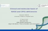 Clinical and molecular basis of NAGS and CPS1 deficiencies
