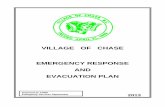VILLAGE OF CHASE EMERGENCY RESPONSE AND EVACUATION PLAN