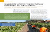 Job satisfaction assessments of agricultural workers help ...