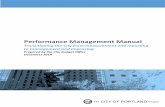 Performance Management Manual - Portland, Oregon