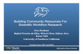 Building Community Resources For Scientific Workflow Research