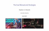 The Eval Monad and Strategies