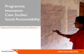 Programme Innovation Case Studies: Social Accountability