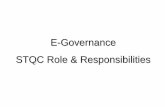 E-Governance STQC Role & Responsibilities