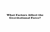 What Factors Affect the Gravitational Force?