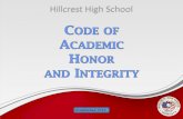 Code of Academic Honor and Integrity Power Point Final