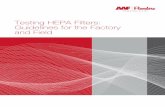 Testing HEPA Filters: Guidelines for the Factory and Field