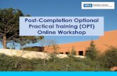 Post-Completion Optional Practical Training (OPT) Online ...