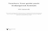 Teachers Tour guide pack: Endangered Animals