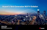 Huawei's Next-Generation Wi-Fi 6 Solution