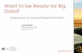 Want to be Ready for Big Data?