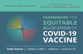 Framework for Equitable Allocation of COVID-19 Vaccine