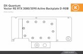 EK-Quantum Vector RE RTX 3080/3090 Active Backplate D-RGB