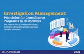 Investigation Management