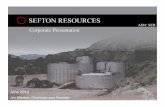 AIM: SER - Sefton Resources