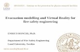 Evacuation modelling and Virtual Reality for fire safety ...