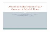 Automatic Illustration of 3D Geometric Model: lines