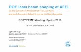 DOE laser beam shaping at XFEL - DESY