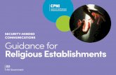 SECURITY-MINDED COMMUNICATIONS Guidance for Religious ...
