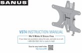 VST4 INSTRUCTION MANUAL - sanus.com