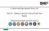 Combat and Operational Stress 101 Part II Taking Action ...