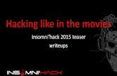 Insomni'hack2015 teaser writeups