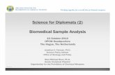Science for Diplomats (2) Biomedical Sample Analysis