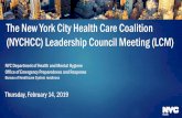 The New York City Health Care Coalition (NYCHCC ...
