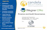 Finance and Audit Governance - ICANN